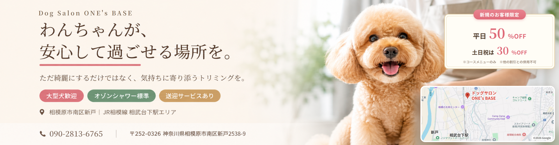 Dog Salon ONE's BASEのトリミングイメージ